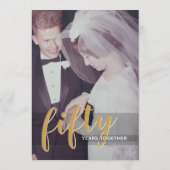 50e Jubileum Foto met 4 sectiediner Menu (Achterkant)