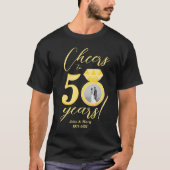 50e Jubileum Foto Proost op 50 jaar T-shirt (Voorkant)