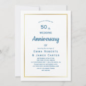 50e Jubileum foto-uitnodiging - elk jaar Kaart (Achterkant)