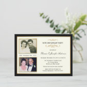 50e Jubileum Foto-uitnodigingen Kaart (Staand voorkant)