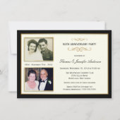 50e Jubileum Foto-uitnodigingen Kaart (Voorkant)