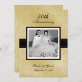 50e Jubileum Foto-uitnodigingen Kaart (Voorkant / Achterkant)
