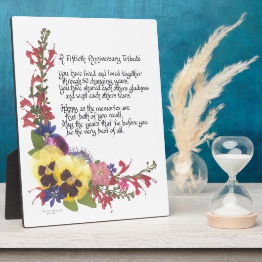 50e Jubileum Fotoplaat (Zijkant)