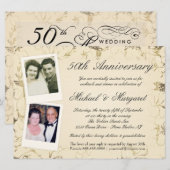 50e Jubileum - Fotouitnodigingen - Nu en dan Kaart (Voorkant / Achterkant)