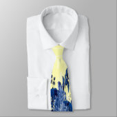 50e Jubileum-gele rozen blauwe anjer Stropdas (Gebonden)