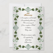 50e Jubileum gelofte vernieuwing Irish Unity knoop Kaart (Achterkant)