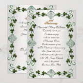 50e Jubileum gelofte vernieuwing Irish Unity knoop Kaart (Voorkant / Achterkant)