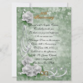 50e Jubileum gelofte vernieuwing witte rozen Kaart (Voorkant)