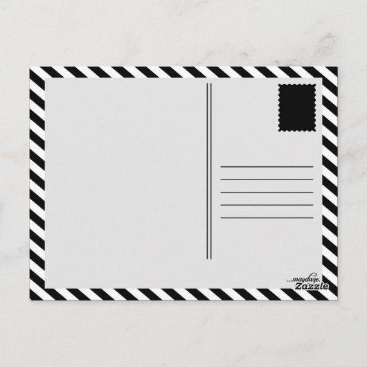 50e Jubileum (gematigde vogels) Briefkaart (Achterkant)