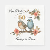 50e Jubileum gepersonaliseerde servetten (Voorkant)