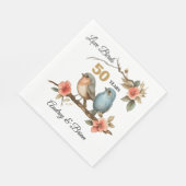 50e Jubileum gepersonaliseerde servetten (Hoek)