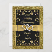 50e Jubileum Gevoegde Wondenweduwschap Nodig 3 uit Kaart (Voorkant)