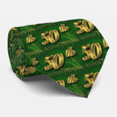 50e Jubileum Gift 50e Jubileum Cadeaubon Stropdas (Opgerold)