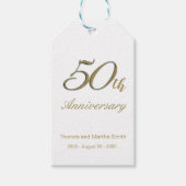 50e Jubileum Gift Label Cadeaulabel (Voorkant)