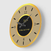 50e Jubileum Gold Black & Beige Grote Klok (Hoek)