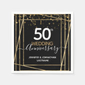 50e Jubileum Gold Border Servet (Voorkant)