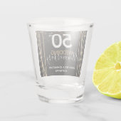 50e Jubileum Gold Border Shot Glas (Achterkant)