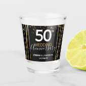 50e Jubileum Gold Border Shot Glas (Voorkant)