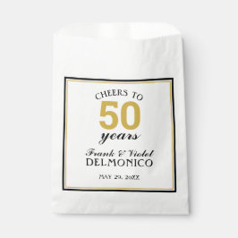 50e Jubileum Gold Cheers tot 50 jaar Bedankzakje