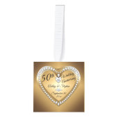 50e Jubileum Gold Diamonds Foto Keepslag Decoratie (Voorkant)