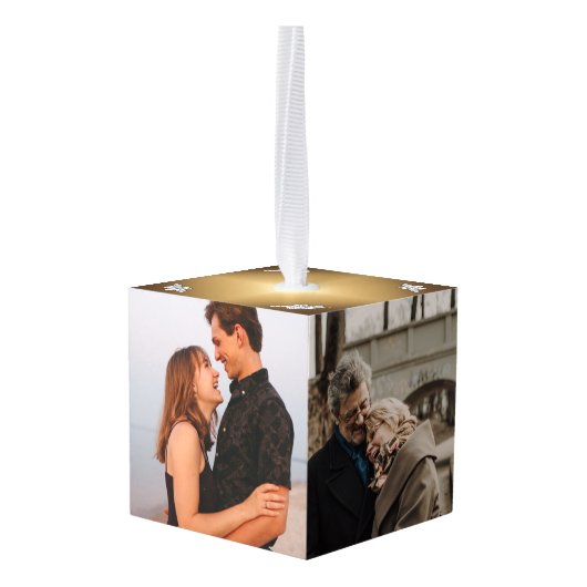 50e Jubileum Gold Diamonds Foto Keepslag Decoratie (Achter hoekig)