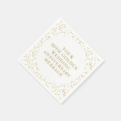 50e Jubileum Gold Dust Confetti Servet (Hoek)