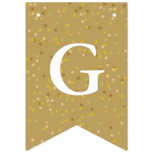 50e Jubileum Gold Dust Confetti Vlaggetjes (Tweede vlag)