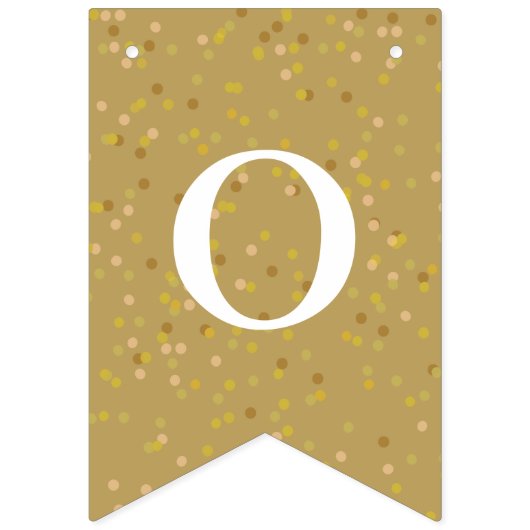 50e Jubileum Gold Dust Confetti Vlaggetjes (Derde vlag)