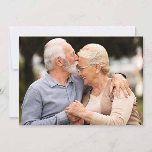 50e Jubileum Gold Hearts 2 Foto Opslaan datum Aankondiging (Achterkant)