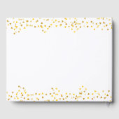 50e Jubileum Gold Hearts Confetti Gastenboek (Achterkant)