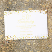 50e Jubileum Gold Hearts Confetti Gastenboek