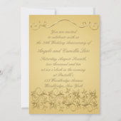 50e Jubileum Gold Invite Kaart (Achterkant)