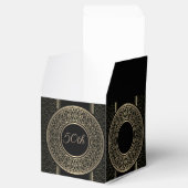 50e Jubileum Gold Medallion Cube Favor Box Bedankdoosjes (Geopend)