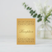 50e Jubileum Gold op Gold Reception Card Informatiekaartje (Staand voorkant)