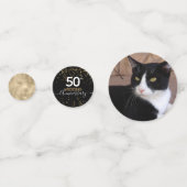 50e Jubileum Gold Photo Confetti (Voorkanten)