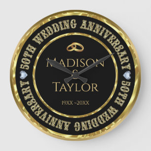 50e Jubileum Gold Rings grote klok