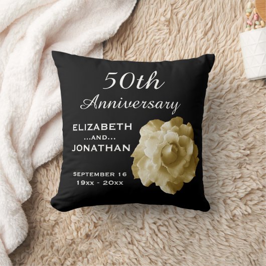 50e Jubileum Gold Roos A01G Kussen (Deken)