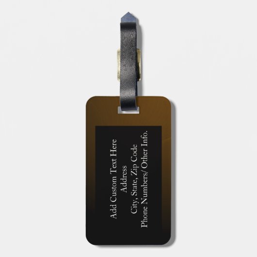 50e Jubileum | Gold Script Bagagelabel (Achterkant verticaal)