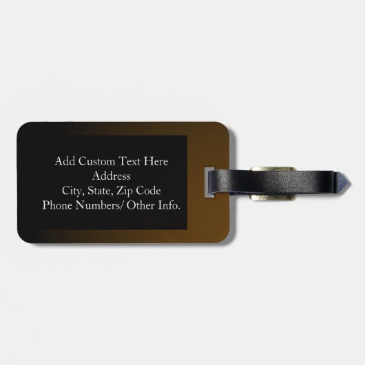 50e Jubileum | Gold Script Bagagelabel (Achterkant horizontaal)