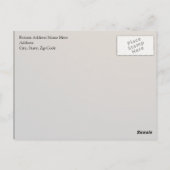 50e Jubileum | Gold Script Briefkaart (Achterkant)