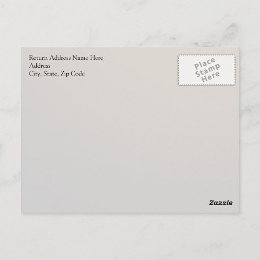 50e Jubileum | Gold Script Briefkaart (Achterkant)