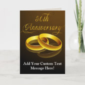 50e Jubileum | Gold Script Kaart (Voorkant)