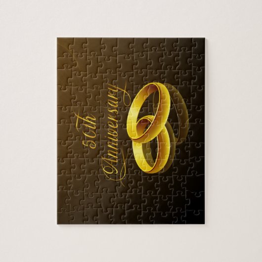 50e Jubileum | Gold Script Legpuzzel (Verticaal)