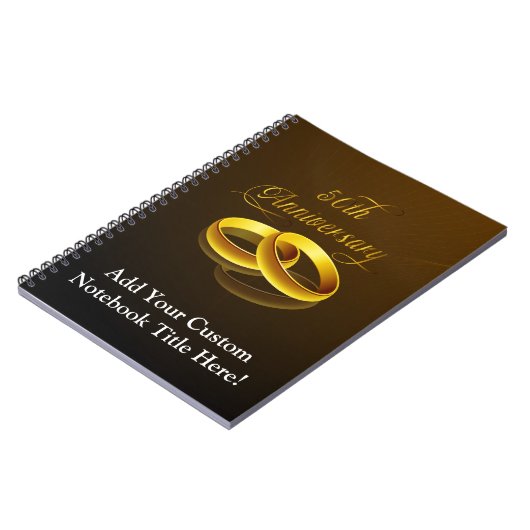 50e Jubileum | Gold Script Notitieboek (Linkerzijde)