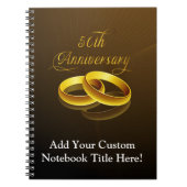 50e Jubileum | Gold Script Notitieboek (Voorkant)