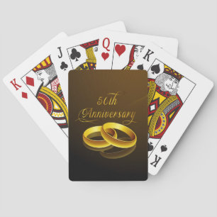 50e Jubileum Gold Script Pokerkaarten