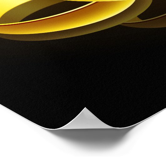 50e Jubileum | Gold Script Poster (Hoek)