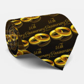 50e Jubileum | Gold Script Stropdas (Opgerold)