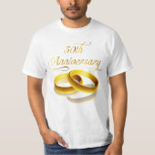 50e Jubileum | Gold Script T-shirt (Voorkant)