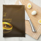 50e Jubileum | Gold Script Theedoek (Quarter Fold)